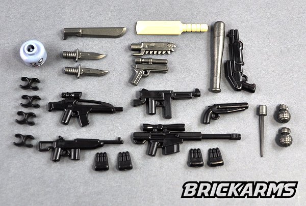 lego brickarms zombie defense pack