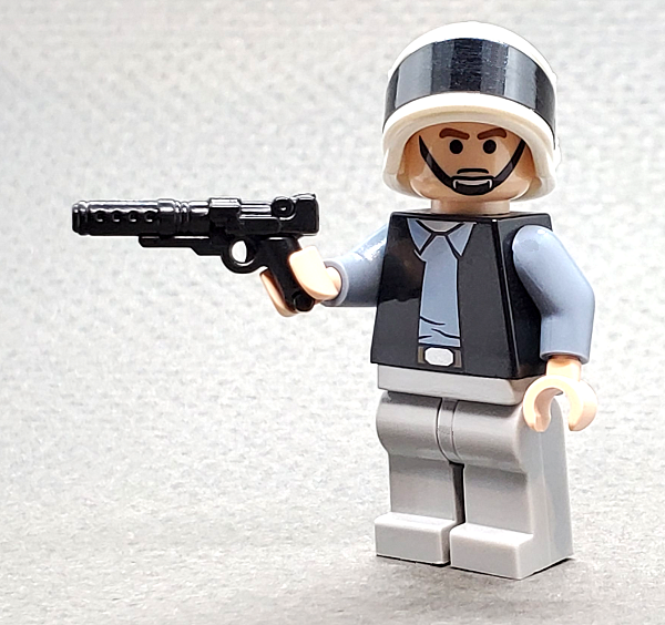 BrickArms A-180 Blaster Pistol Weapons for Brick Minifigures 