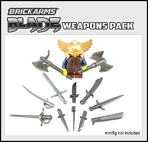 Brickarms Blade Weapons Pack 2016 for Lego Minifigures