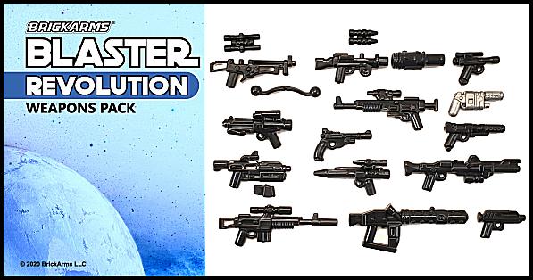 100 X Custom weapon set Blasters Fusils Pistolets Fusils Blaster Star Wars compatible LEGO 