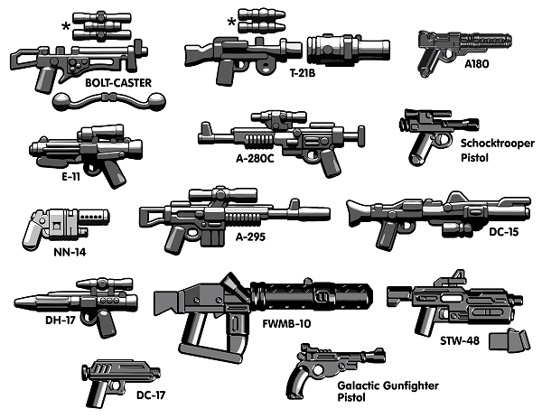 LEGO Guns M1917 Revolver Handgun Pistol Lot Of 15 Army Modern Military Pack 