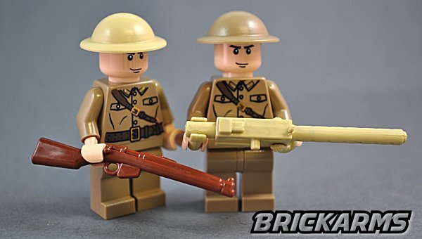 Pick your Color! Brickarms BRODIE HELMET WW1 British for Minifigures 