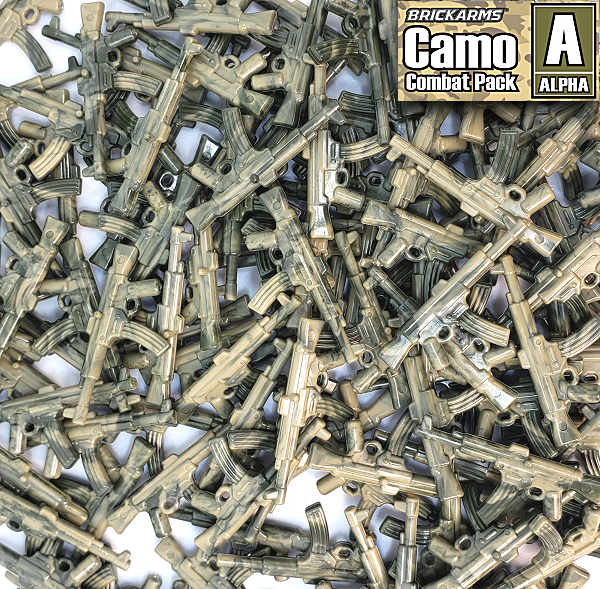 BrickArms Camo Combat Pack Alpha Waffen Set Custom für LEGO® Figuren 
