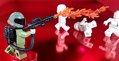 Details about   Lot Of 8 Brick Forge Brand Flamethrower Combat Weapons for Lego Minifigures 