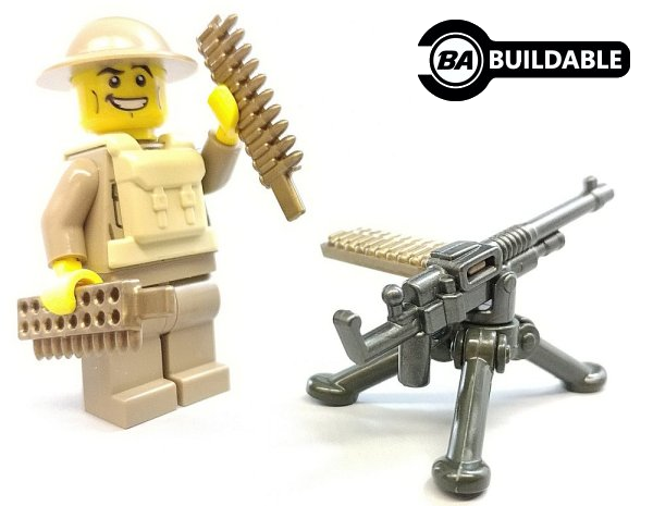 BrickArms VICKERS MACHINE GUN for  Minifigures NEW WW1 Soldiers 