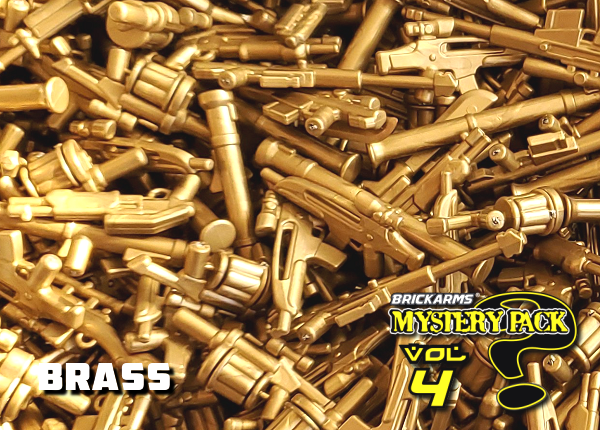 BrickArms GOLDEN Mystery Pack Vol 4 Weapons for Brick Minifigures