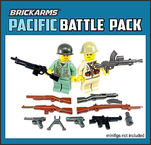 BrickArms WWII Pacific Pack Pack LEGO Weapons Pack