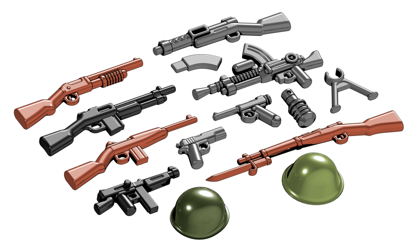 BrickArms WWII Pacific Pack Pack LEGO Weapons Pack