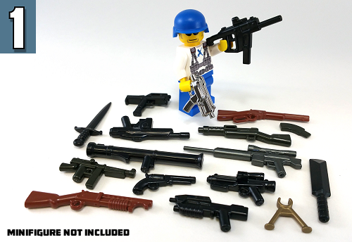 Fits Lego BNIP Brickarms Value Pack 1 